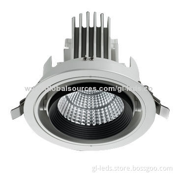 High-lumen 5-year Warranty 30W LED COB Downlight with 100-240V AC Input Voltage